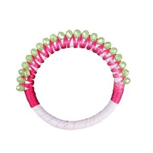 Sankalpa Bangle Lavender, pink, Green Beads. New Without Tags.